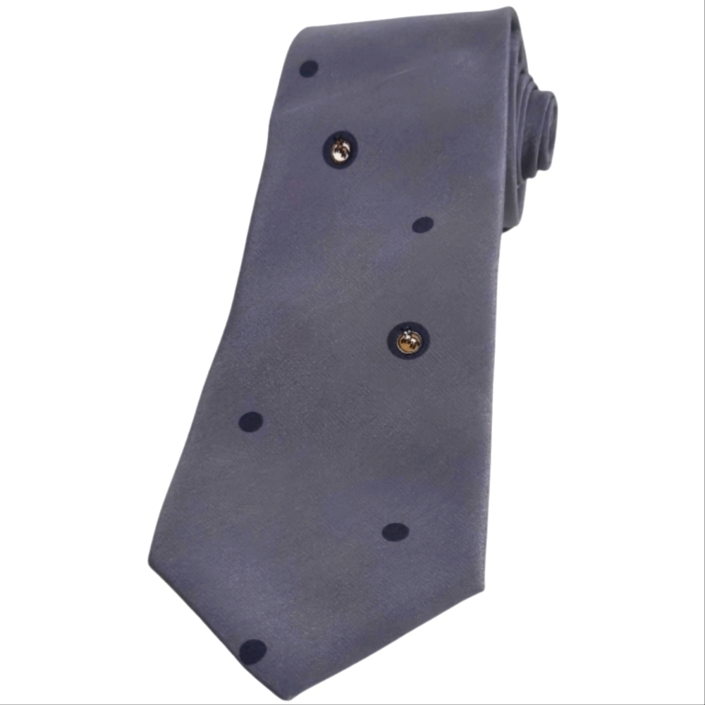 Brisson Gray Slim Mens Necktie with Matte Finish and Standard Length